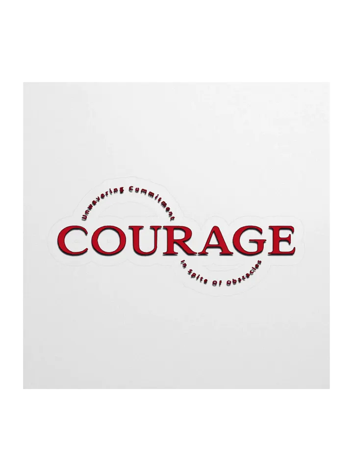 Unwavering Courage Kiss Cut Stickers product image (1)