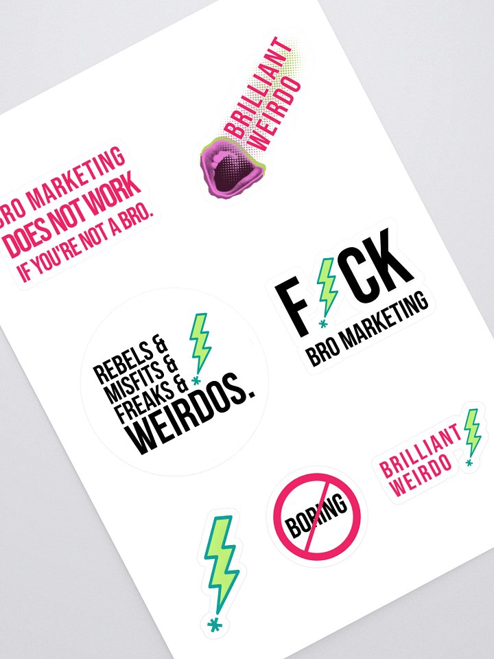 Brilliant Weirdo Sticker Sheet Set product image (1)