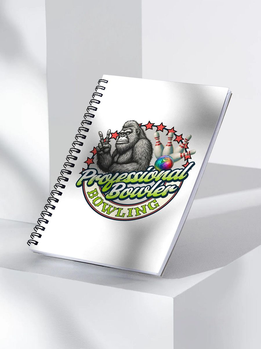 Professional Bowler Sasquatch Bowling Spiral Notebook product image (3)