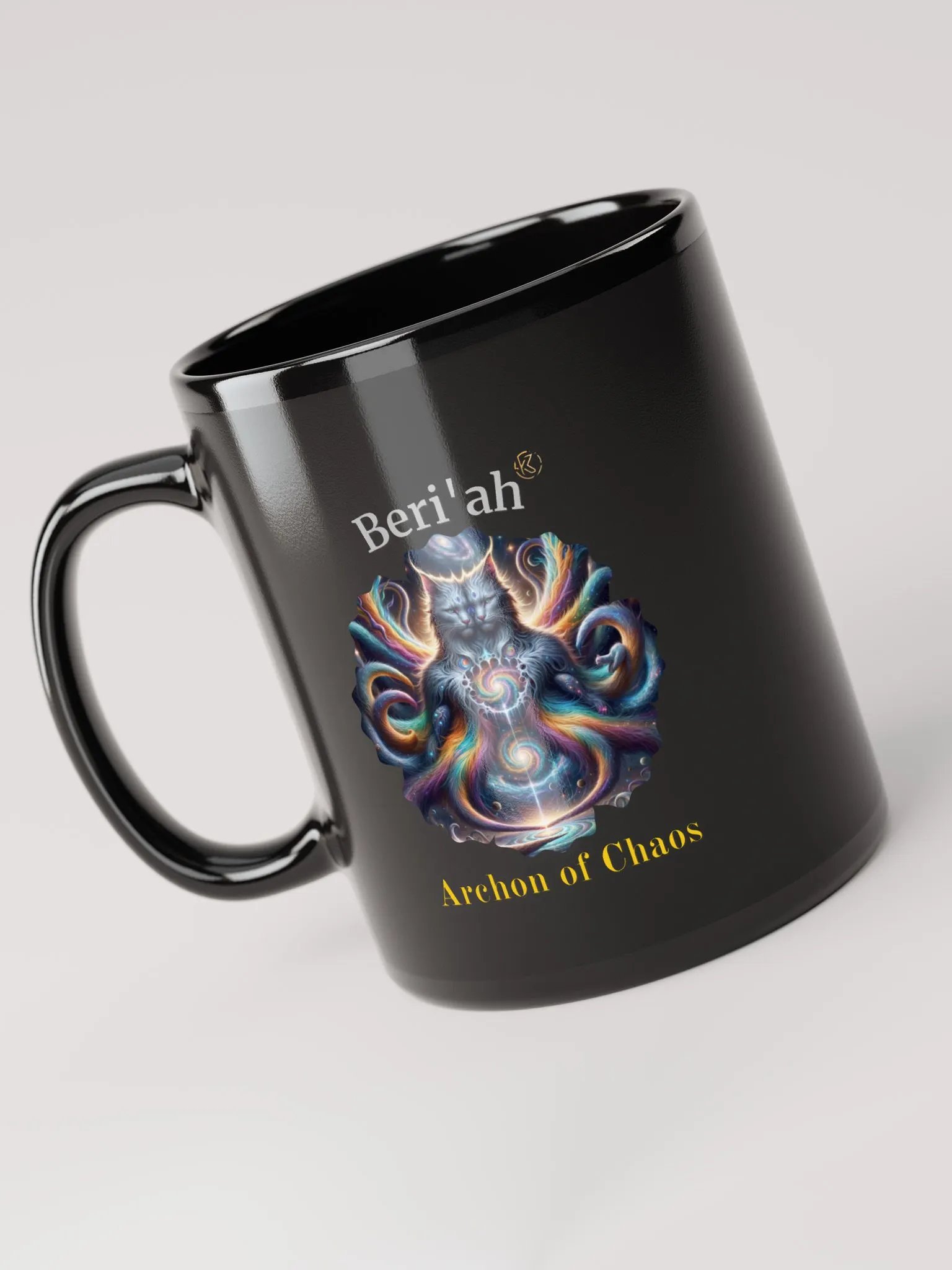 Supernal Beri´ah | Black Glossy Mug product image (5)