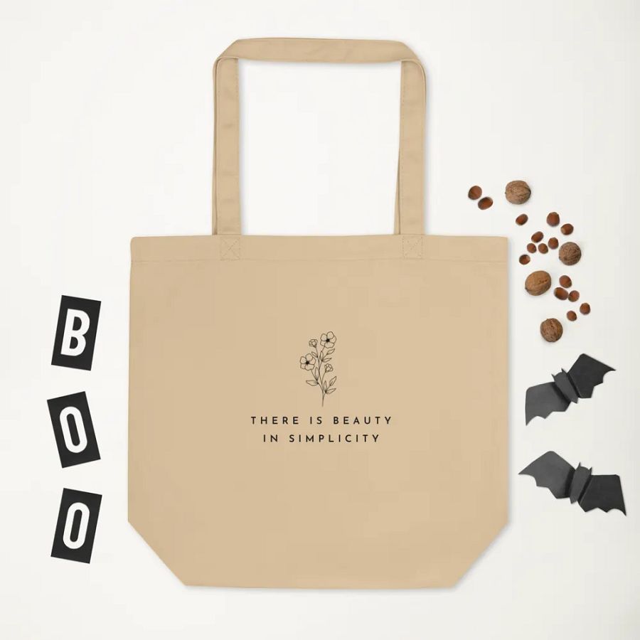 'There Is Beauty In Simplicity' Eco-Friendly Tote Bag product image (5)