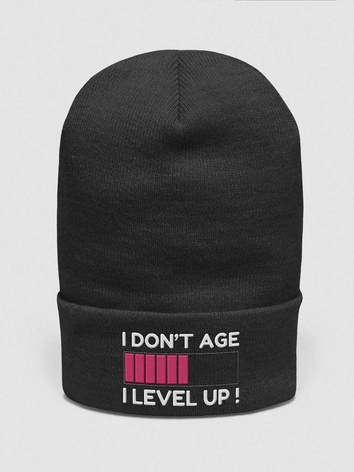 I Don't Age - I Level Up! Embroidered Cuffed Beanie product image (5)