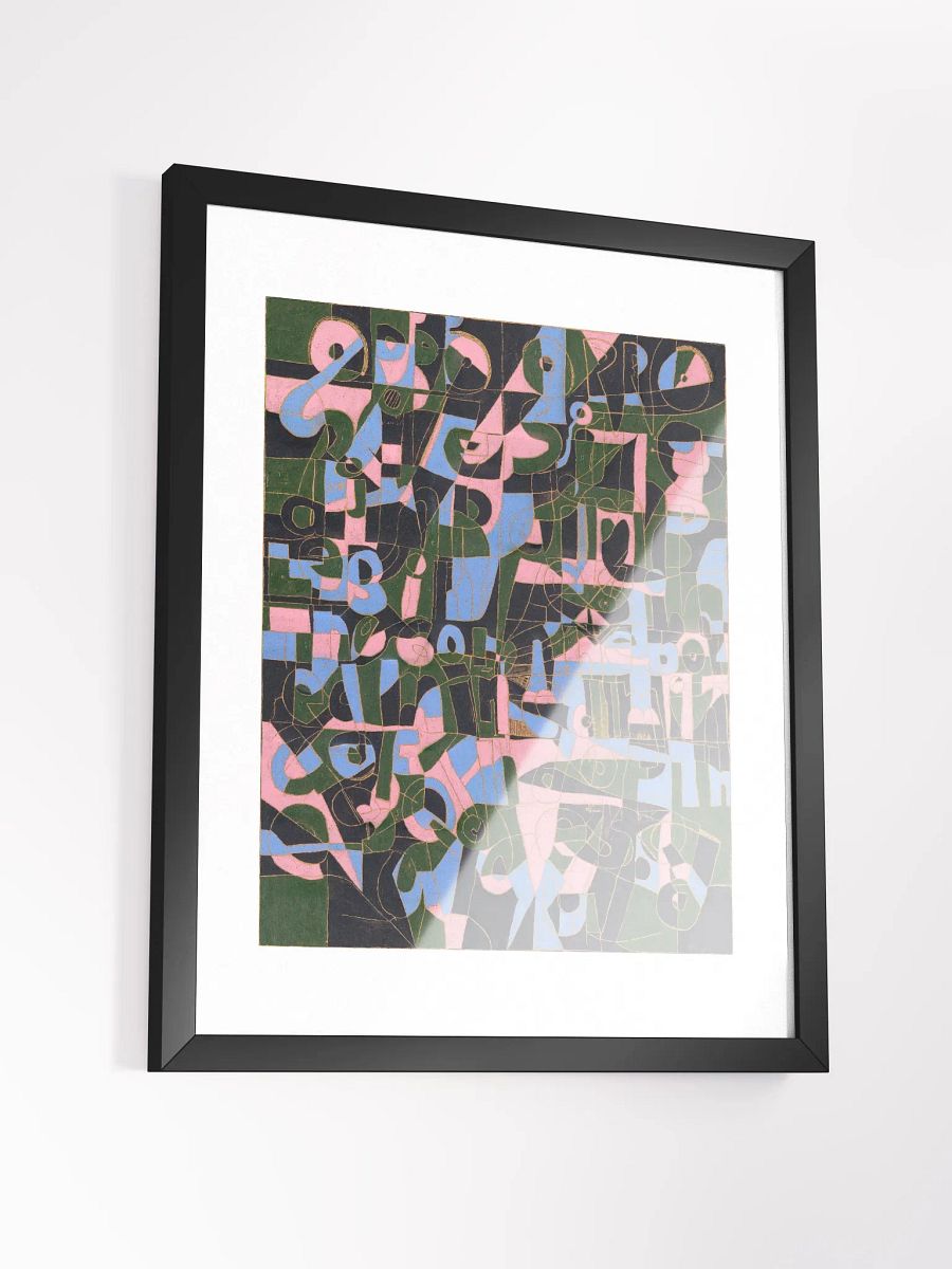 opposite dimples in the bored mind of the squid print framed product image (4)