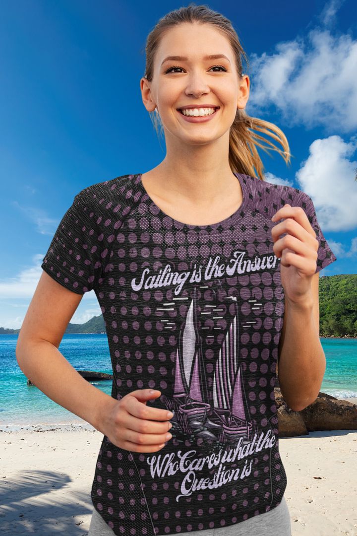 Sailing is the Answer All Over Print T-shirt product image (1)