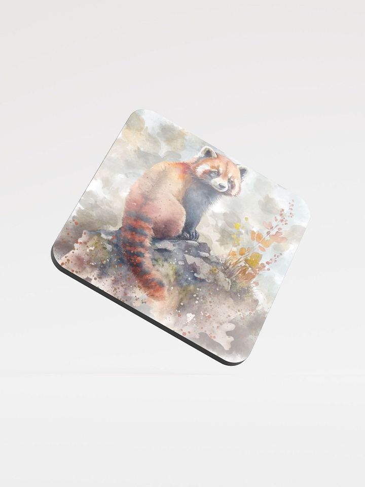 Red Panda Watercolour Coaster product image (1)