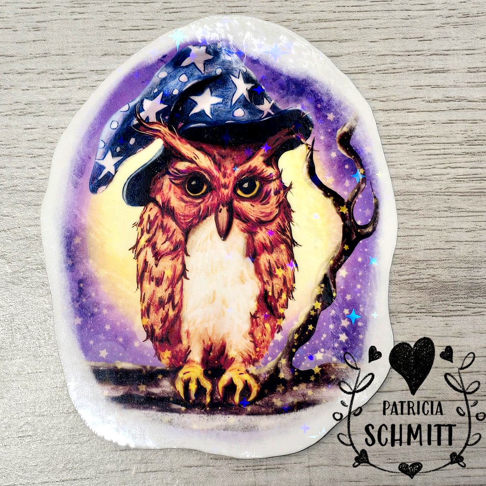 Wiz Owl Holographic Sticker product image (1)
