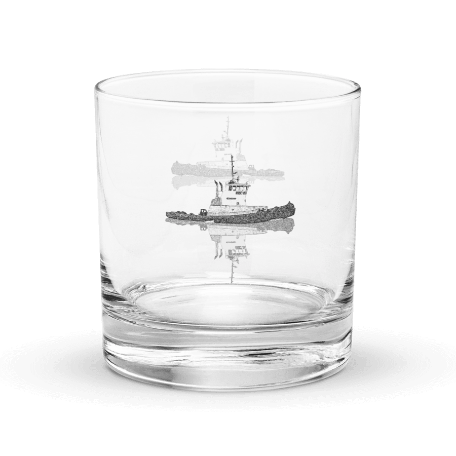Westrac tug Rocks Glass 10.5oz product image (3)