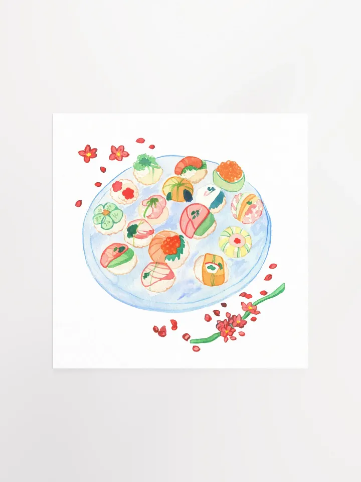 Cherry Sushi Art Print product image (2)