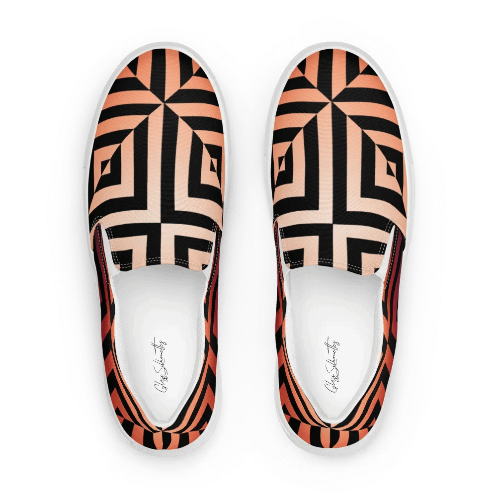 Golden Hour Illusion Women's Canvas Shoes product image (1)