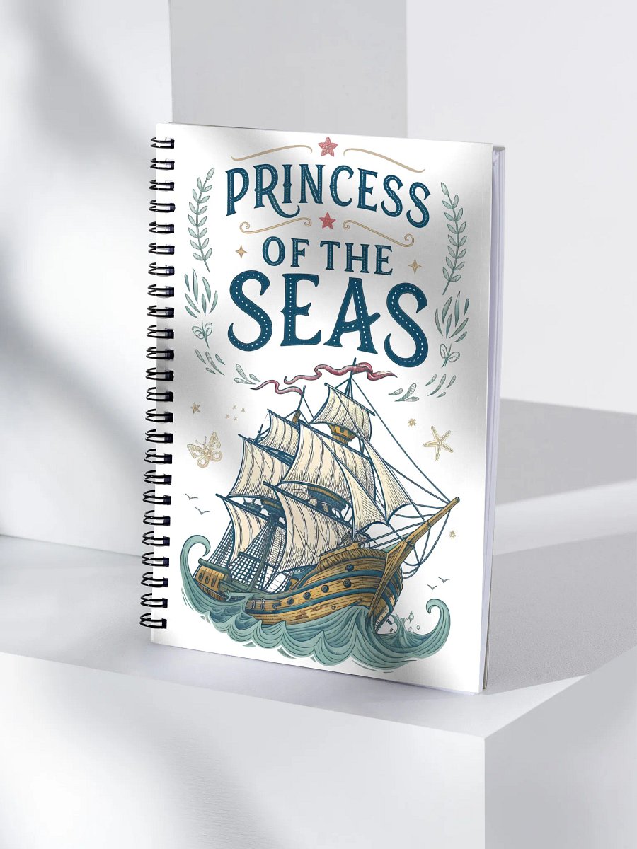 Princess of the Seas Spiral Notebook product image (4)