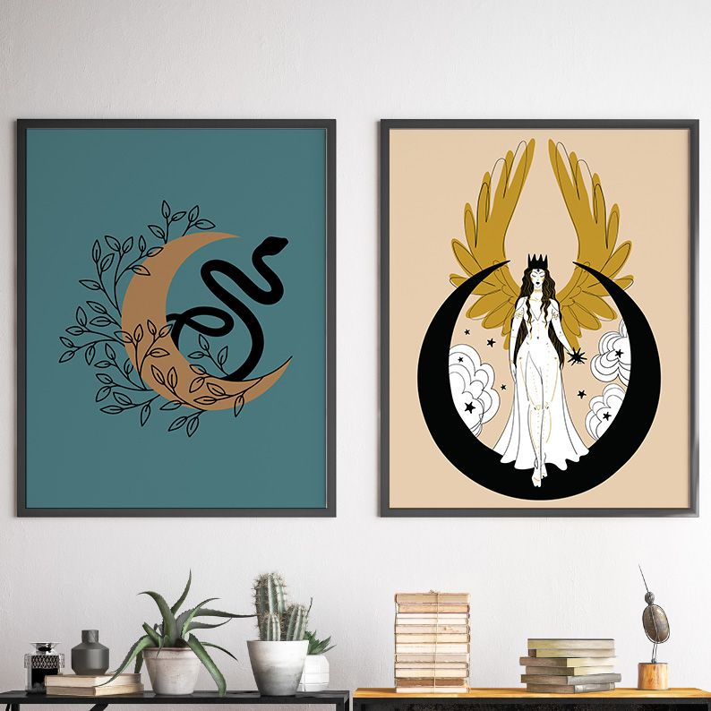 Celestial Witchy Gallery Wall Set of 8 DIGITAL Prints product image (6)