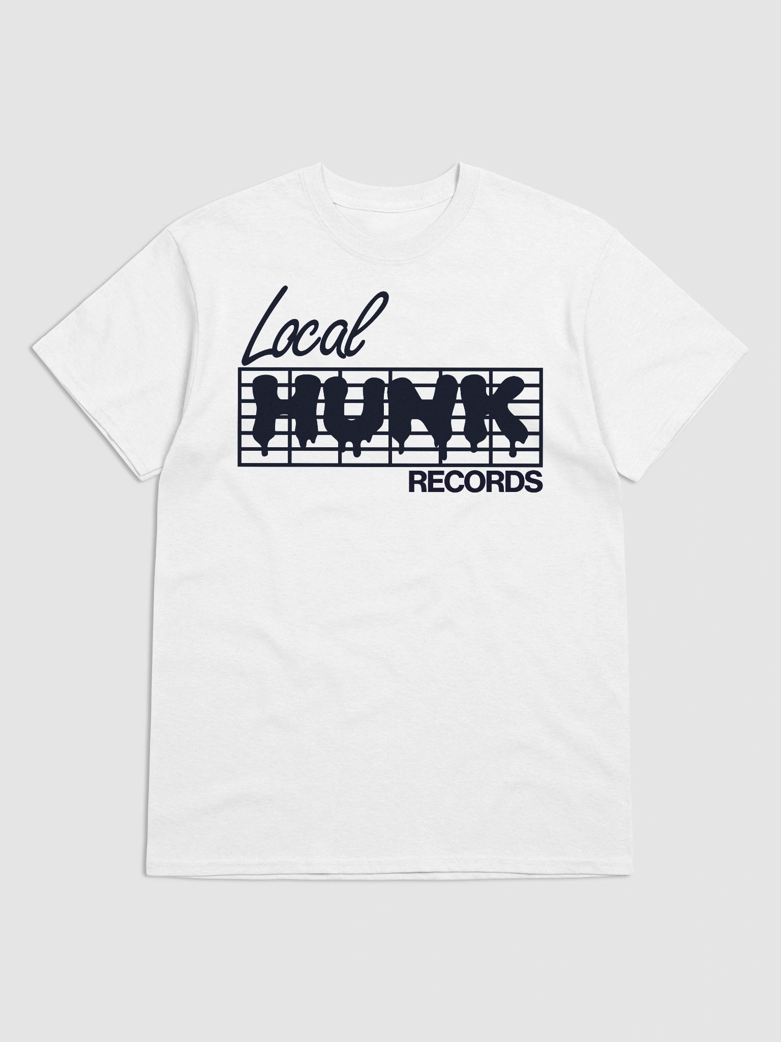 LOCAL HUNK Records Classic Tee (White) product image (5)