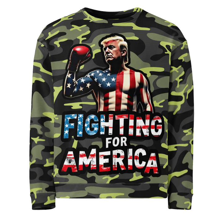 Sweatshirt: Trump, Fighting for America product image (1)