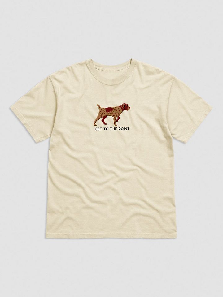 Get to the Point T-Shirt(Embroidered) of a Wirehaired Pointing Griffon(Chestnut & Liver) product image (33)