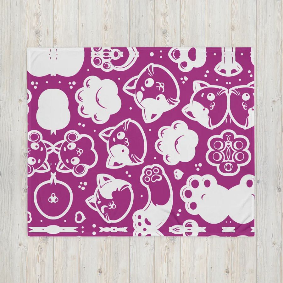 Playful Paws Symmetrical Splendor Throw Blanket product image (16)
