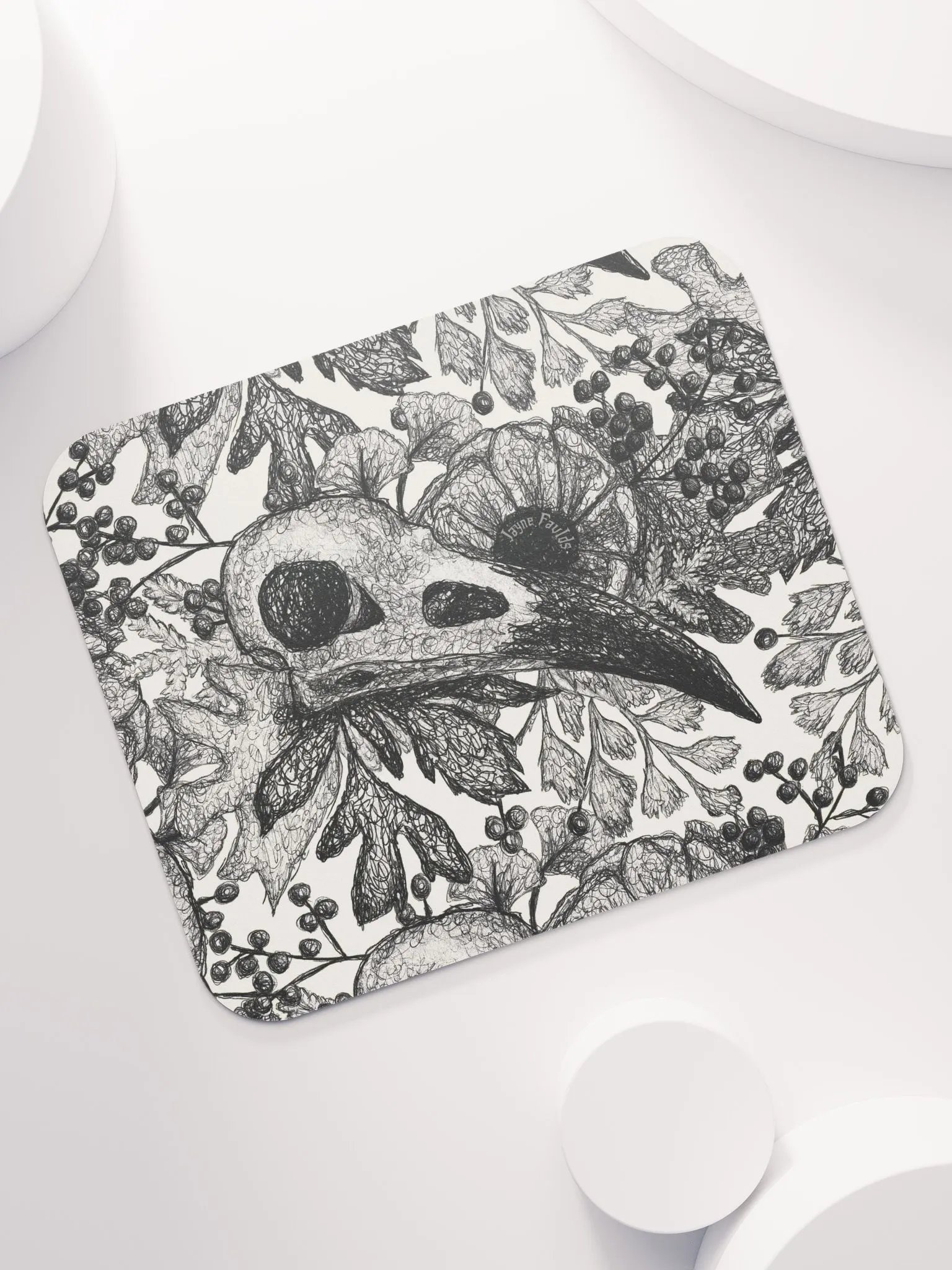 Raven Skull Mouse Mat product image (7)