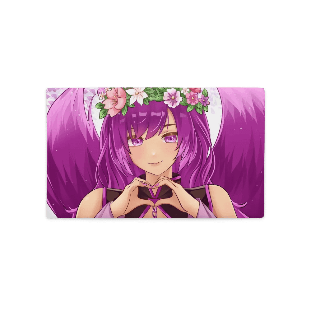 Floral Heart Anime Premium Pillow Case product image (2)