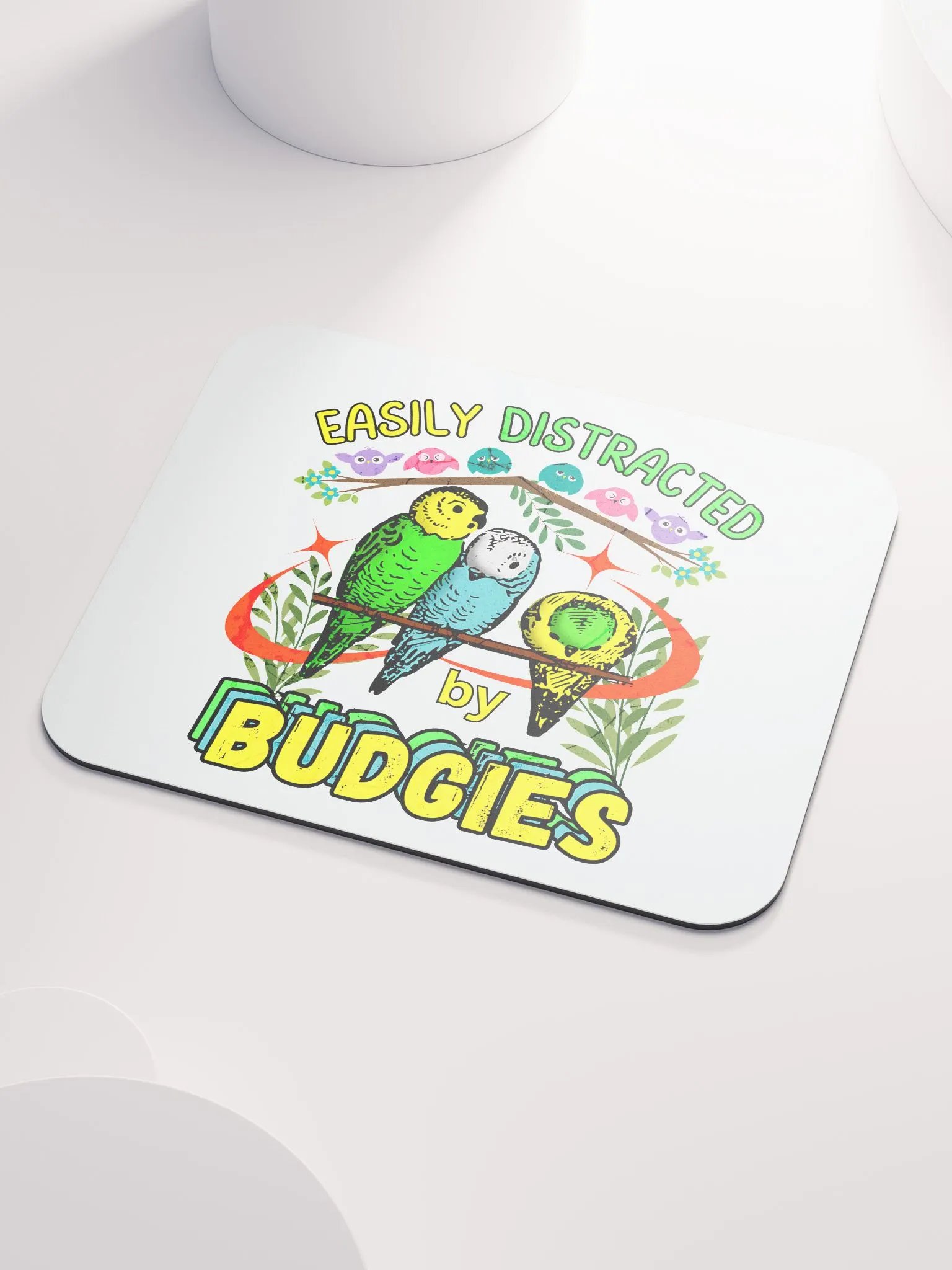 Easily Distracted By Budgies Bliss Mouse Pad product image (3)