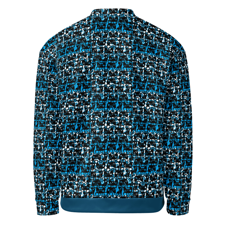 Story Lover Unisex Bomber Jacket (Blue and Black) product image (3)