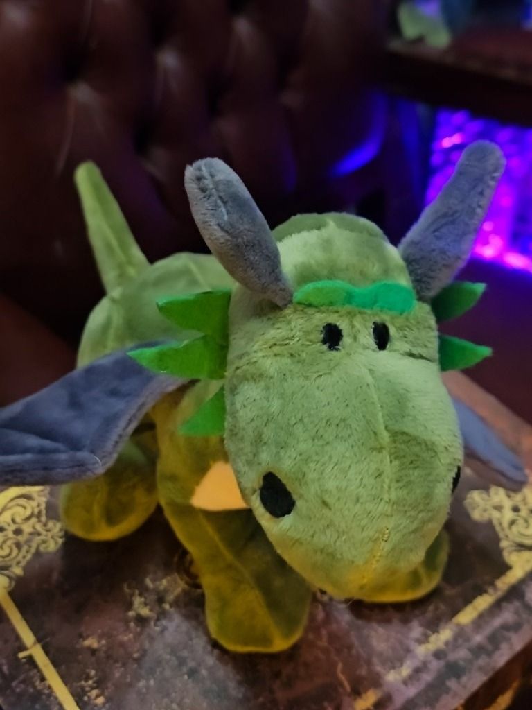 The Armored Kingdom Green Sitting Snugglefang the Soft Dragon Plushie product image (3)