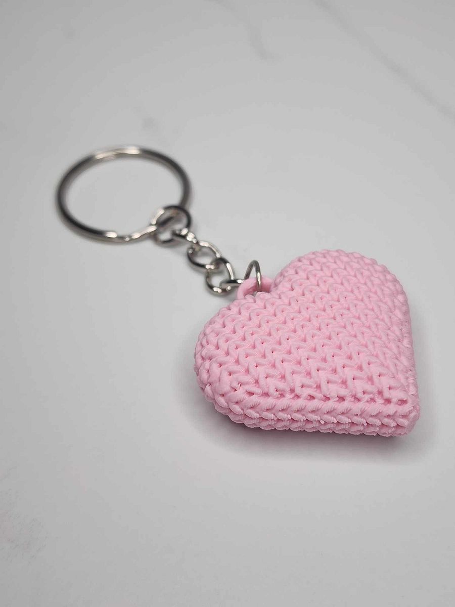 "Knitted" Heart Keychain product image (3)
