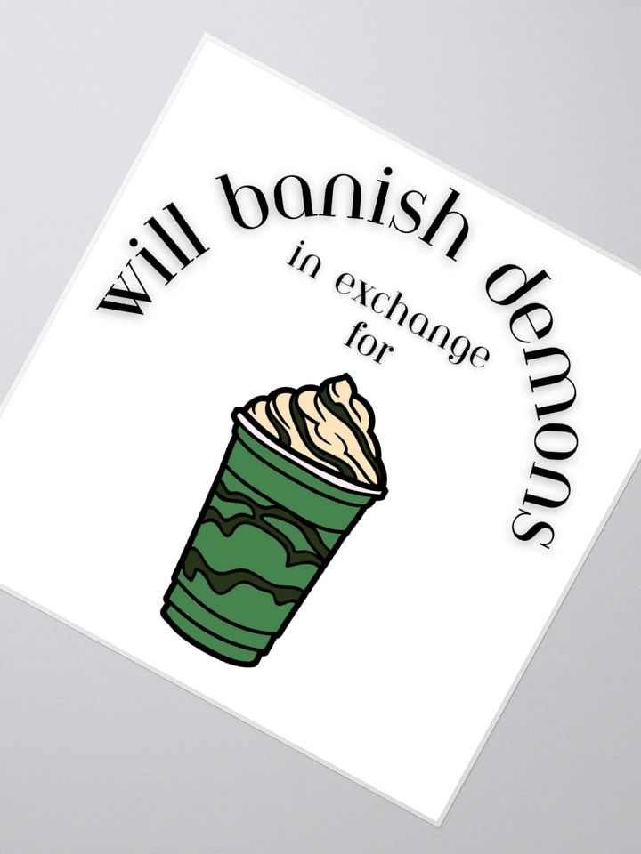 Double-shot peppermint frappe sticker product image (4)