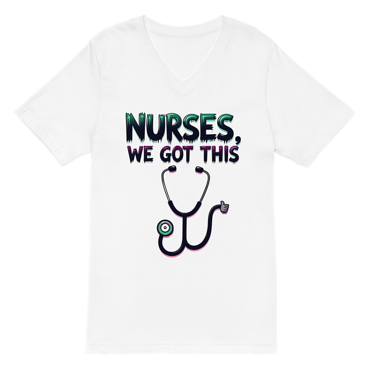 Thumbs-Up Nurse V-Neck Tee product image (2)
