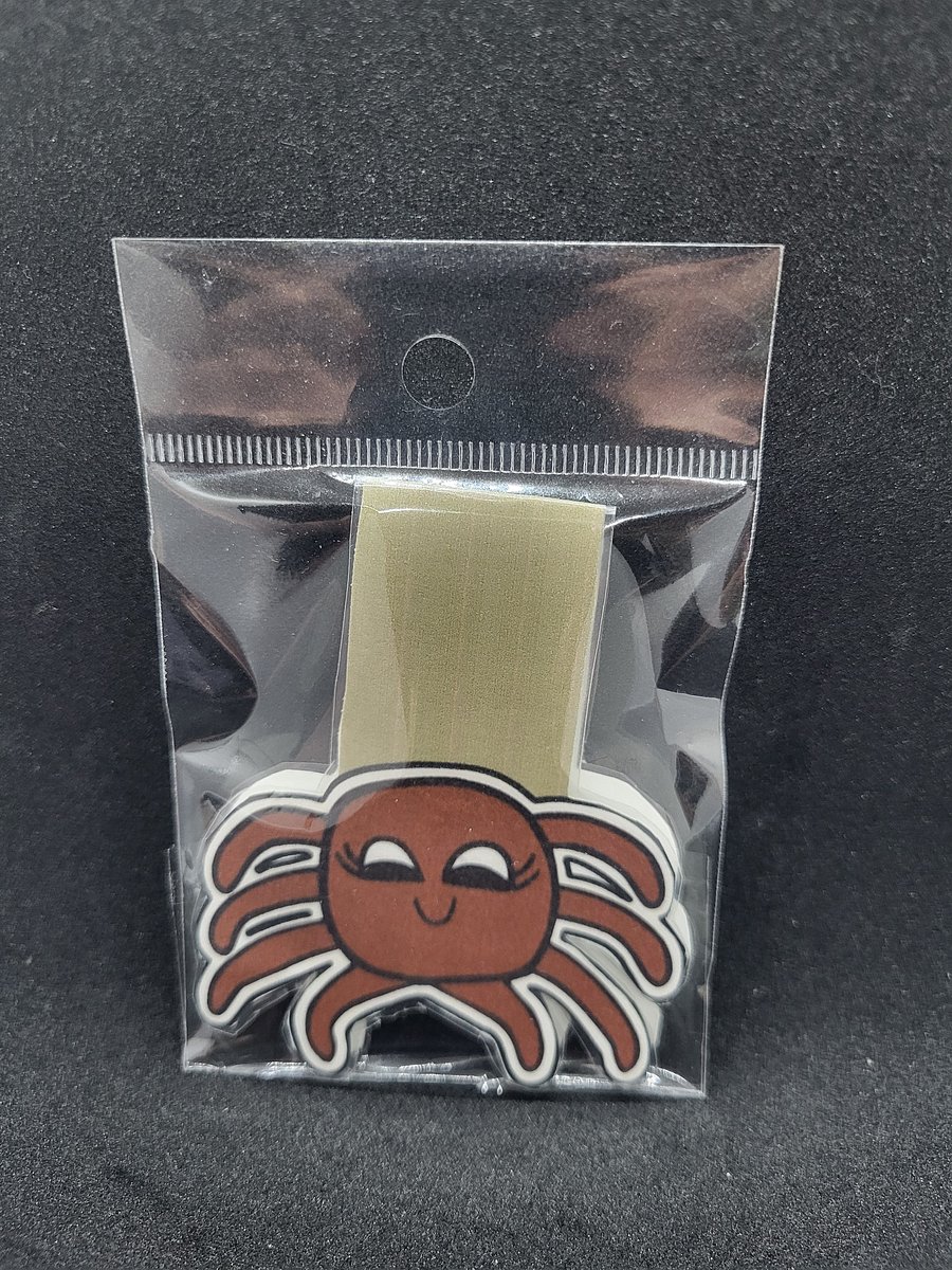 XL Magnetic Bookmark – Cute Cartoon Burgundy Spider Gal product image (1)
