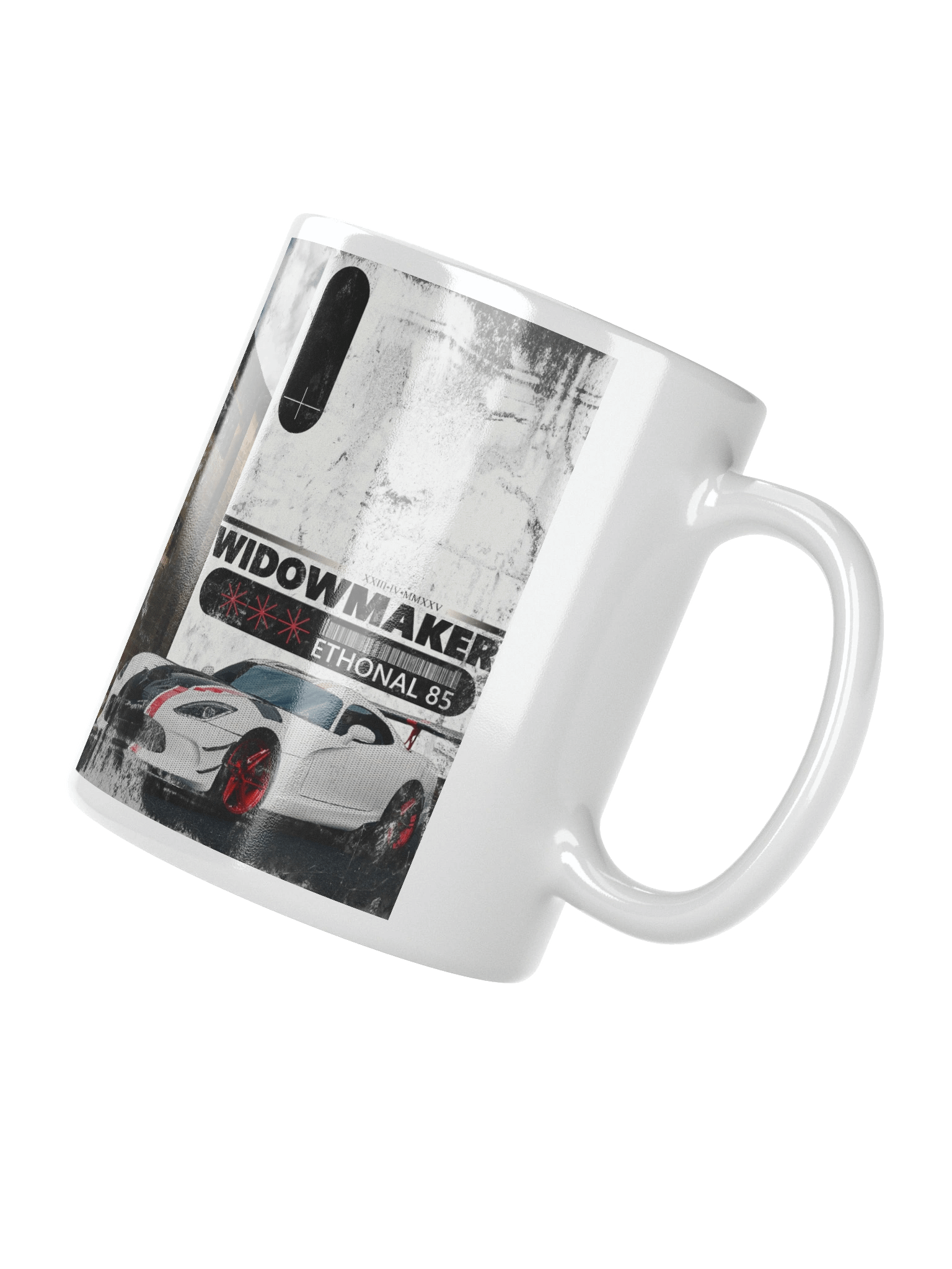 Widowmaker E85 Worn | White Glossy Mug product image (4)