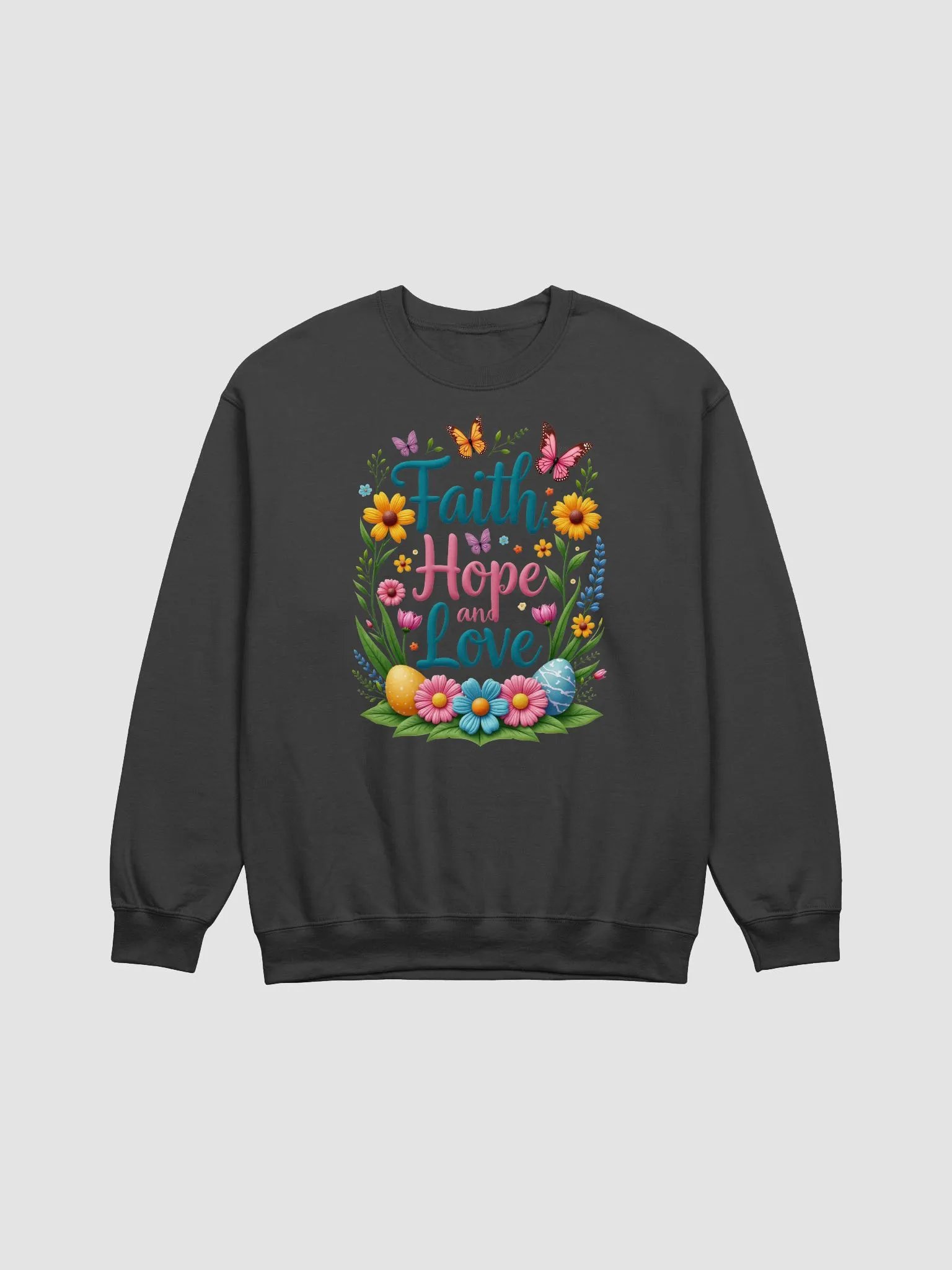 Faith, Hope, and Love Floral Sweatshirt product image (1)