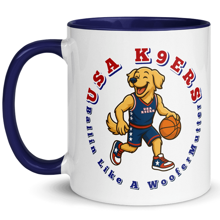 Golden Retriever USA K9ERS Basketball Mug product image (1)