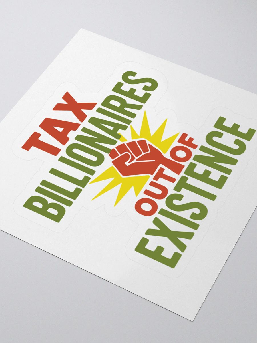 Tax Billionaires Kiss Cut Stickers product image (7)