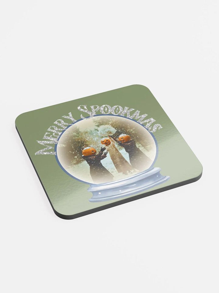 Merry Spookmas Glossed Cork Coaster product image (2)