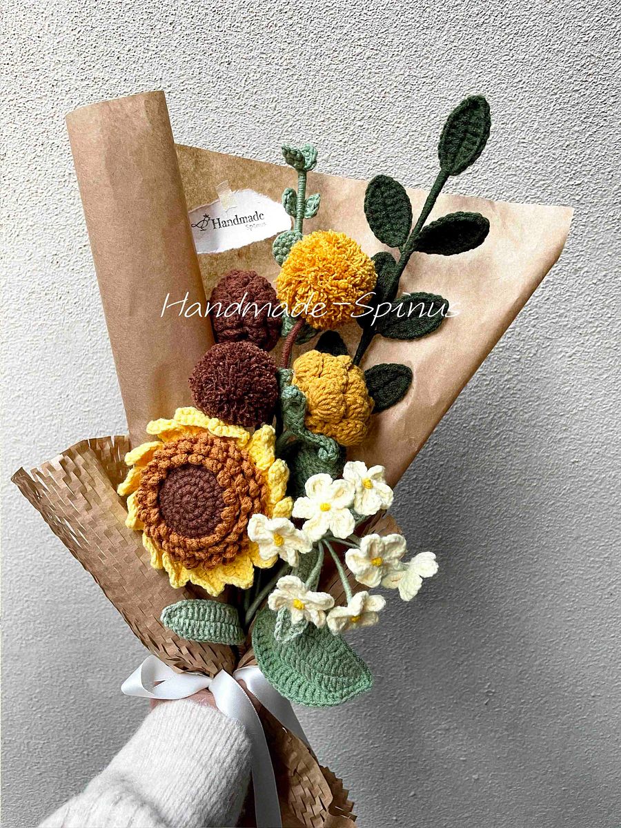 Sunflower Crochet Knit Bouquet product image (3)