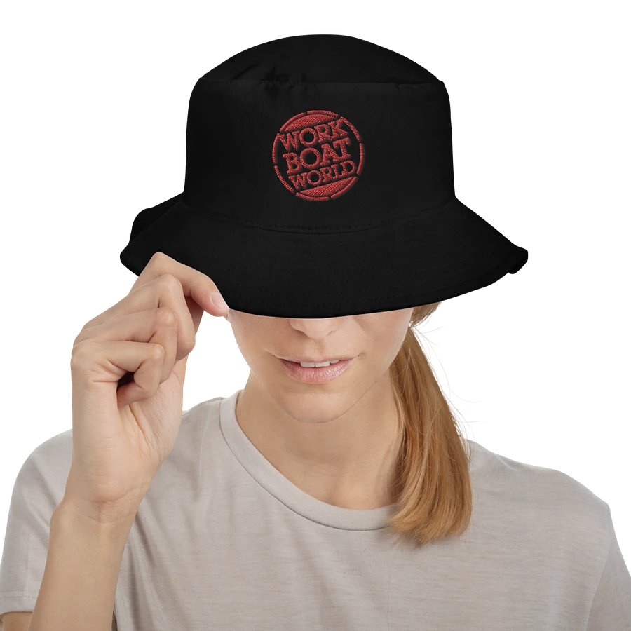 Work Boat World Logo Bucket Hat (Red Logo) product image (5)