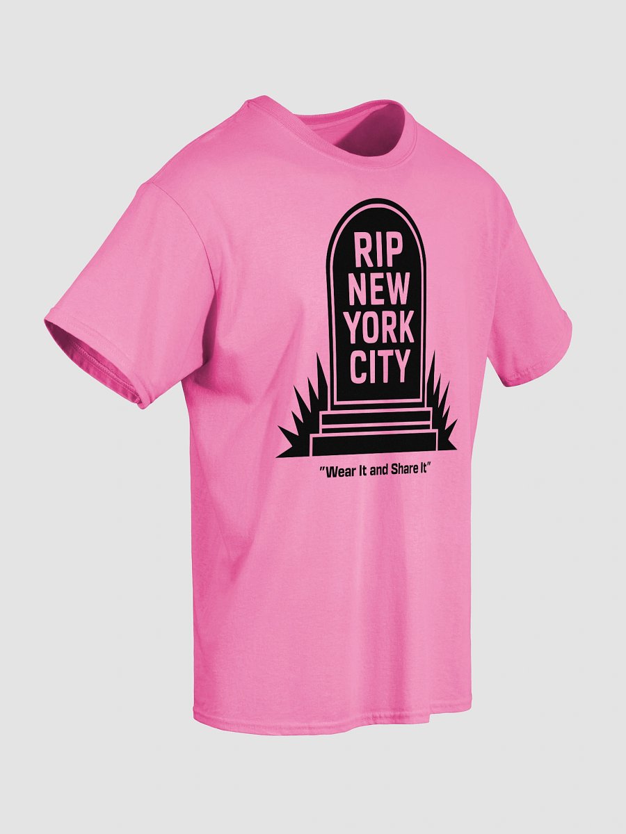 RIP NYC" Gravestone Statement Tee (A) - Black Ink product image (5)