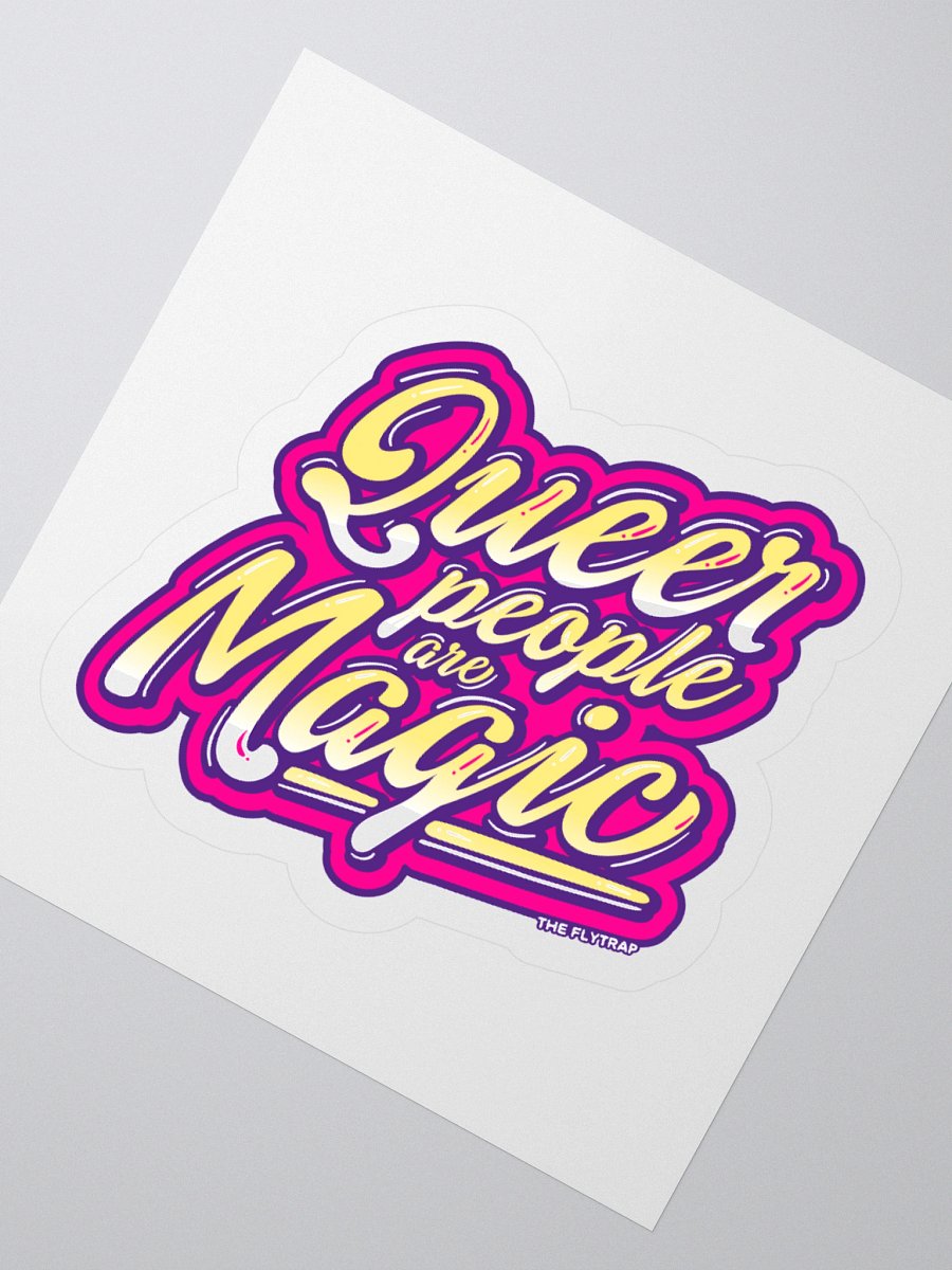 Queer People Are Magic purple sticker product image (4)