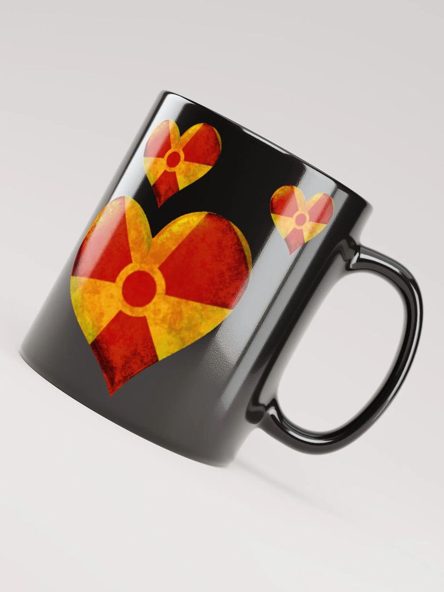 50 Rad Hearts Mug - Red on Black product image (3)