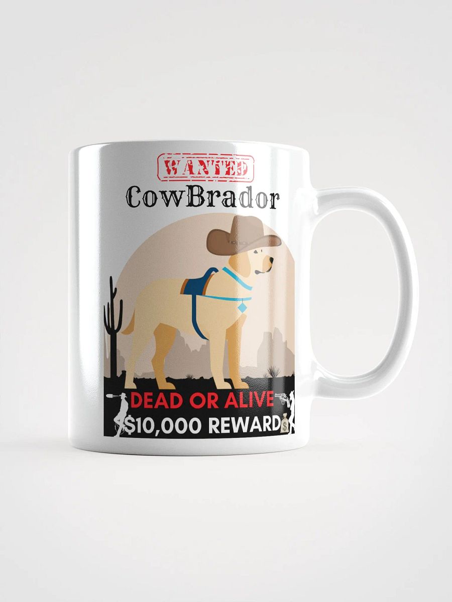 Wanted Cowboy Dog White Glossy Mug product image (17)