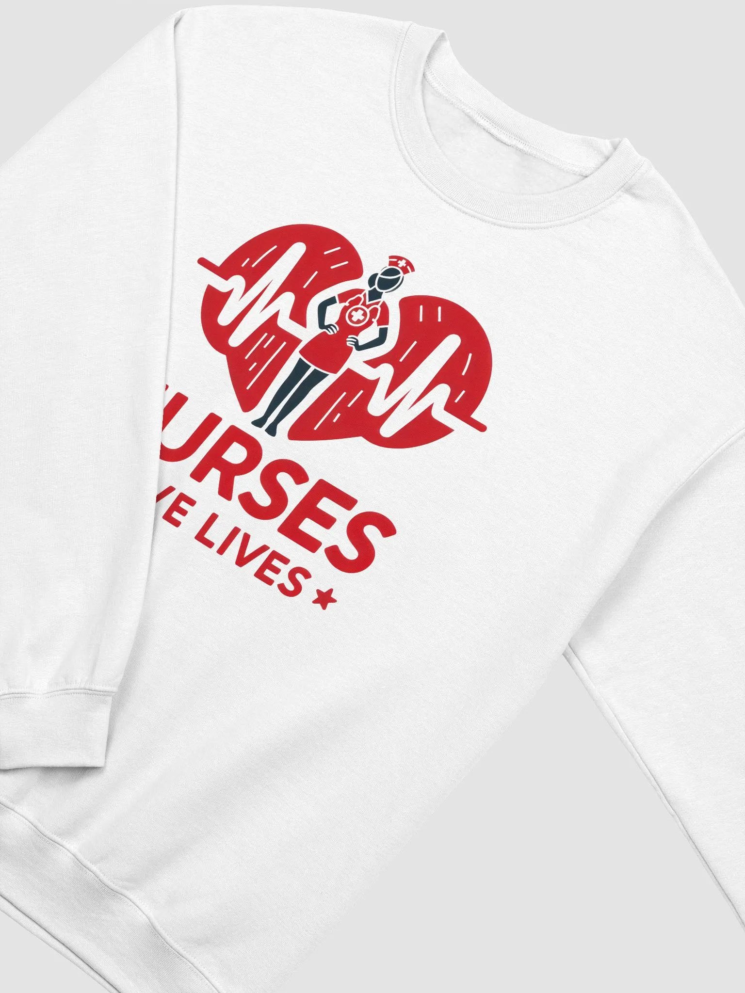 Heartbeat Hero Nurse Sweatshirt product image (23)
