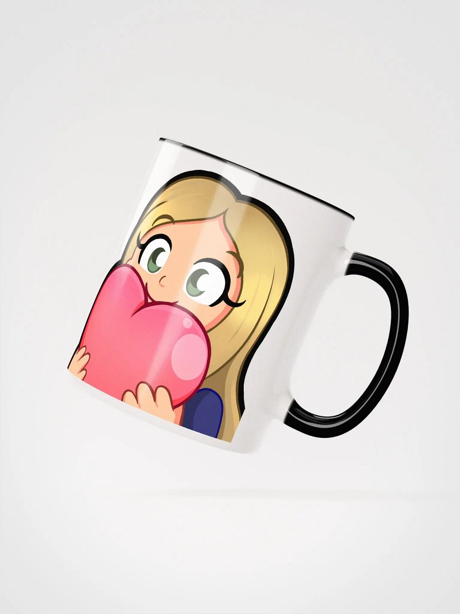 Cide Heart 11 oz Ceramic Mug with Color Inside product image (2)