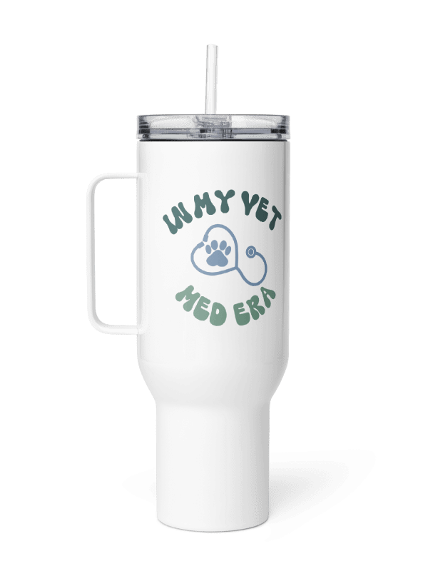 "In my vet med era" Travel Mug with a Handle product image (17)
