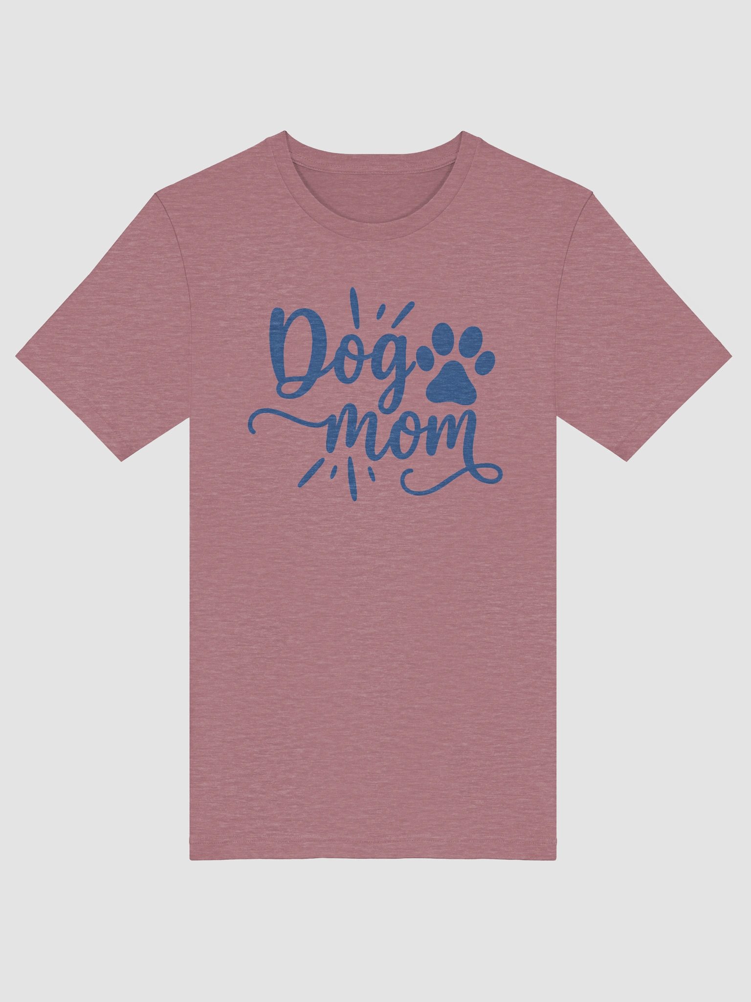 Dog Mom T-Shirt with Paw Print | Handwritten Pet Lover Tee | Cute Gift for Dog Moms product image (5)