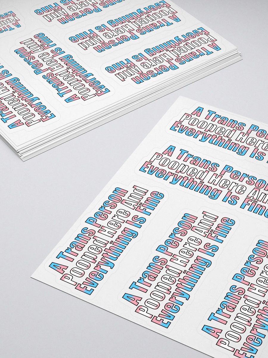A Trans Person Pooped Here Stickers product image (4)