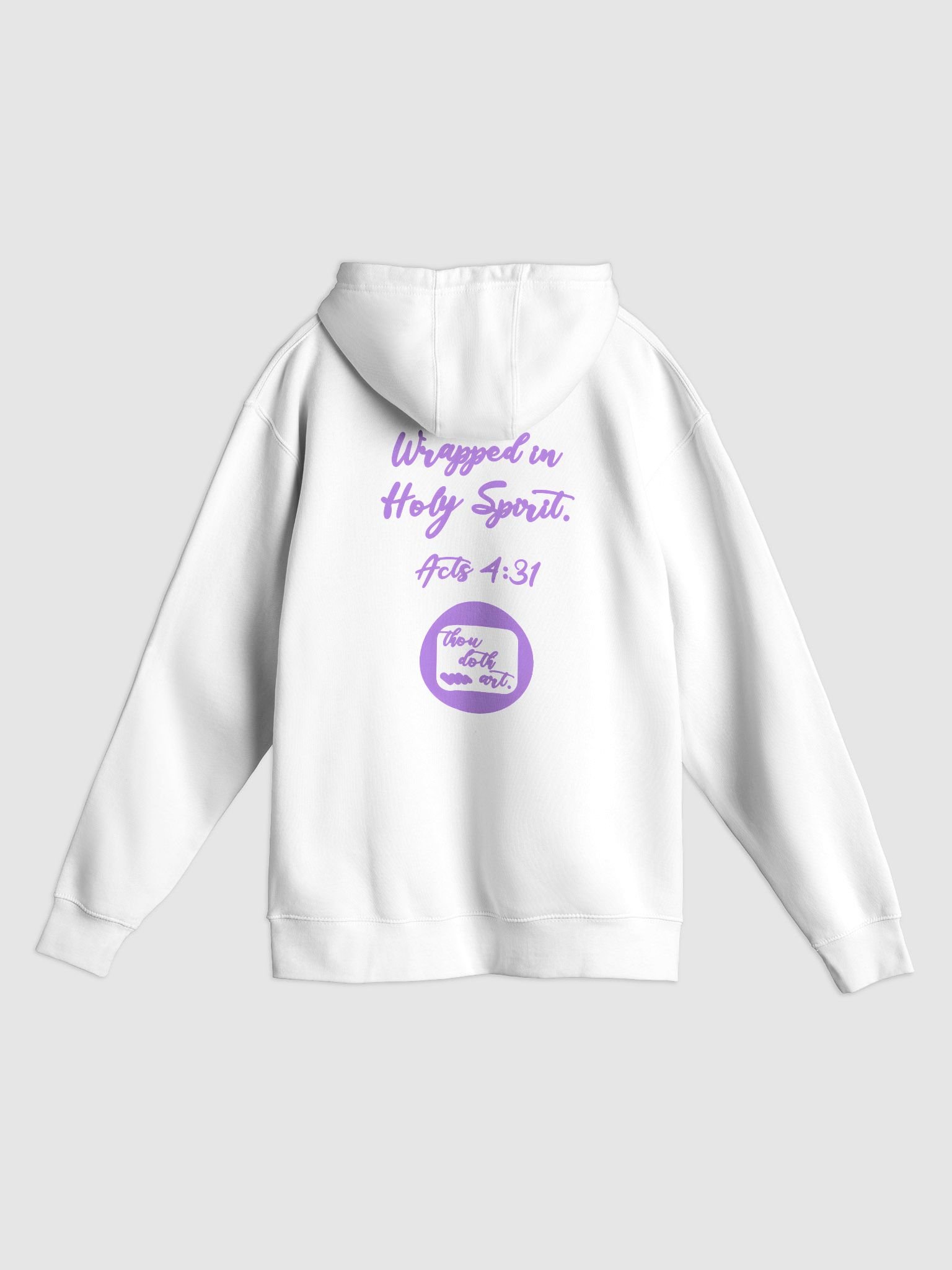 WRAPPED IN HOLY SPIRIT LAVENDER HOODIE product image (4)