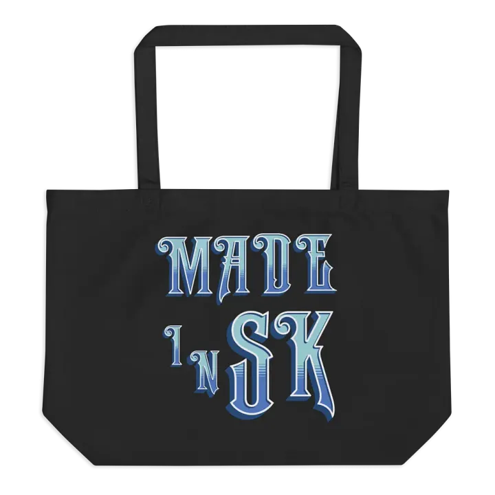 Made In SK Saskatoon Saskatchewan Statement Tote: Blue Gradient product image (1)