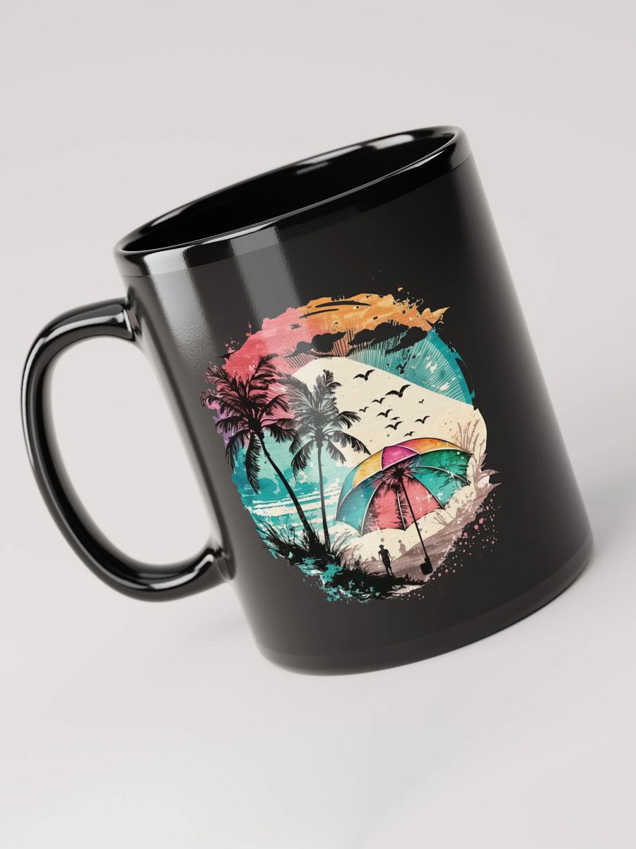 Tropical Paradise Black Glossy Mug product image (3)