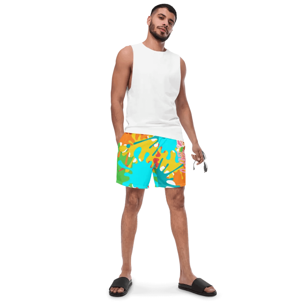 JustCabrian Splat! Print Swim Trunks product image (11)