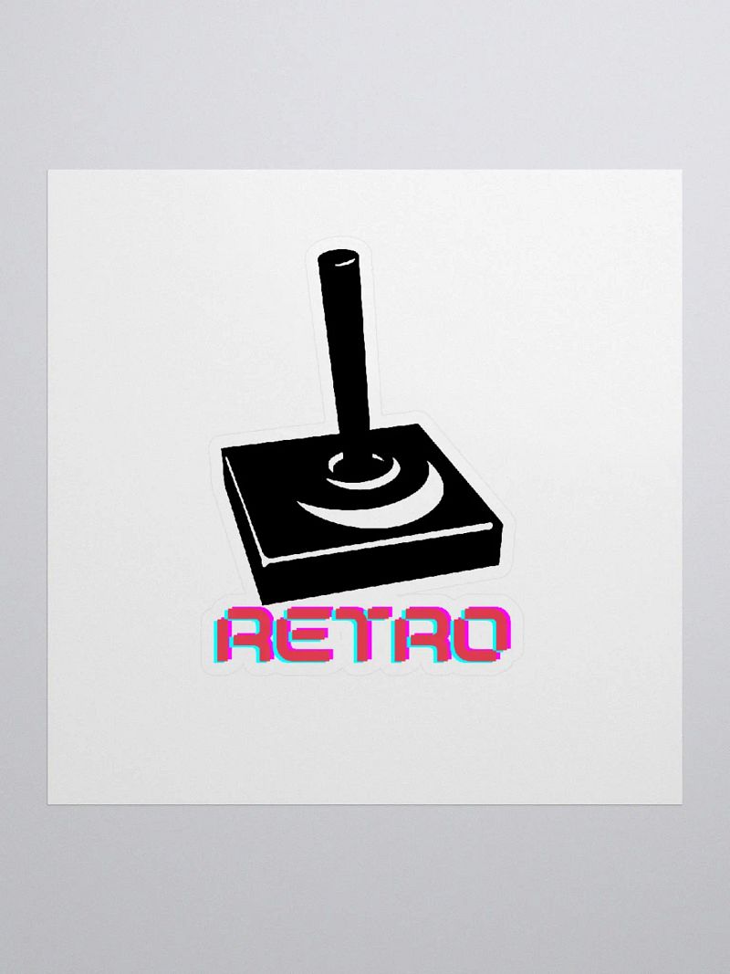 Retro Joystick Sticker