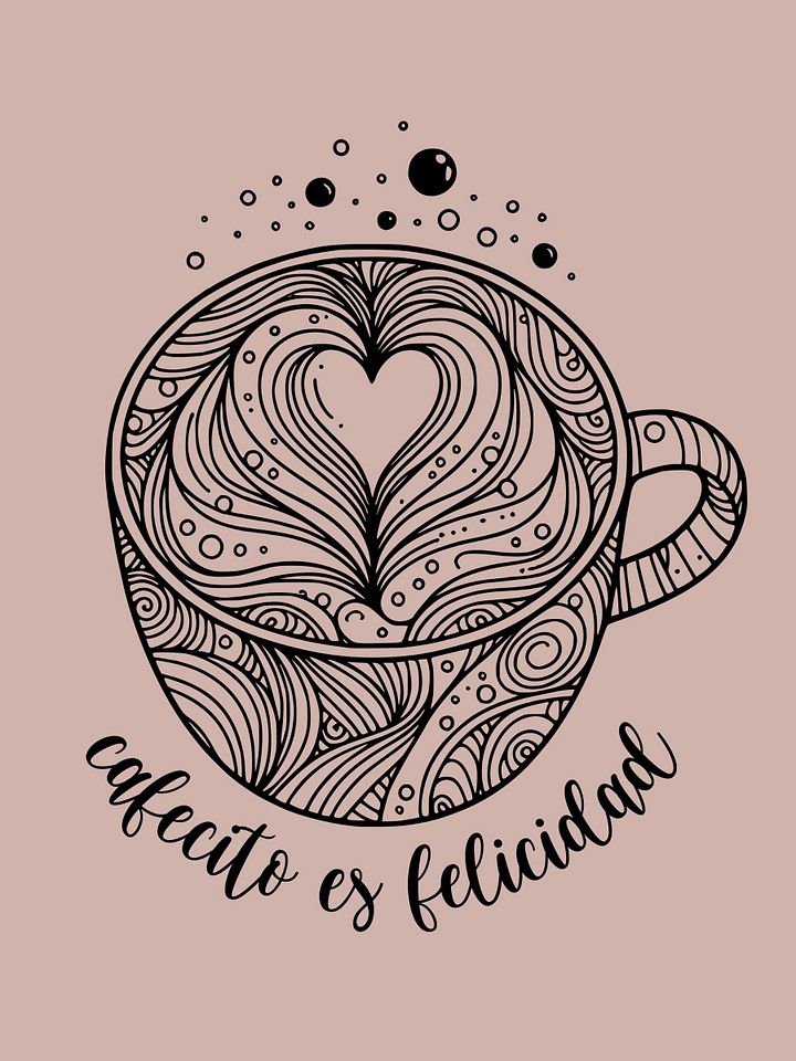 Cafecito Es Felicidad Camiseta Unisex product image (1)